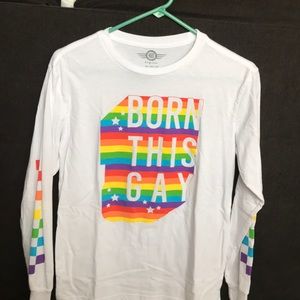long sleeve lgbt white shirt